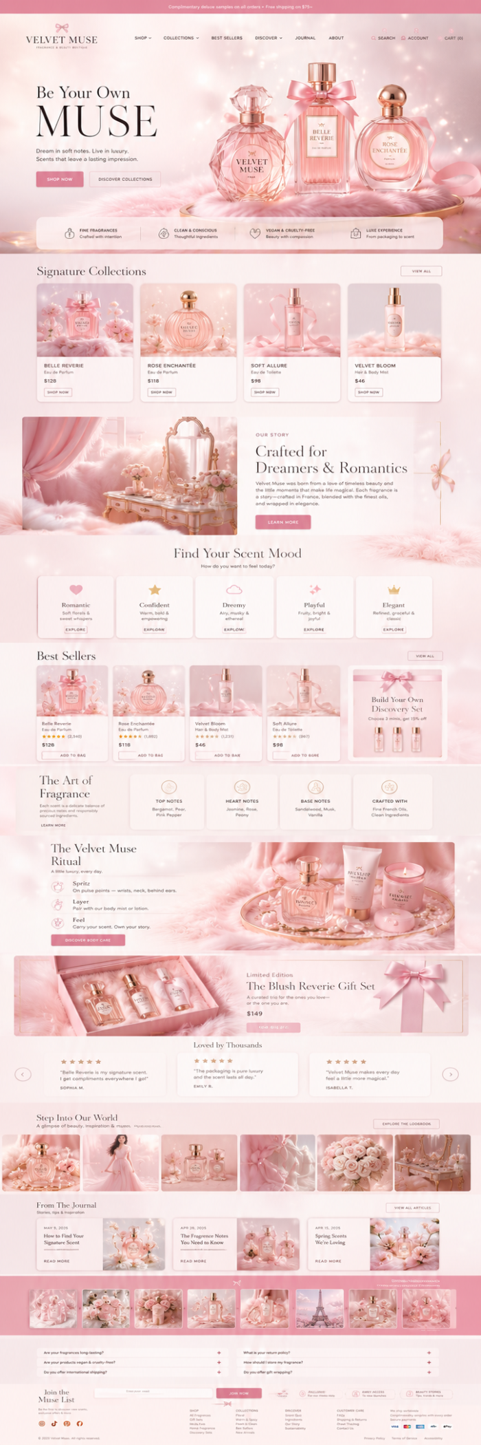 Perfume & Fragrance Shop Website Design